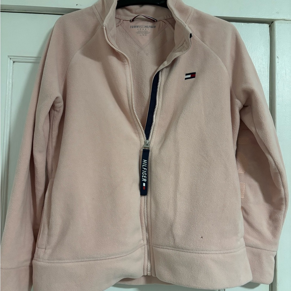 Tommy Hilfiger Women's Light Pink Fleece Jacket